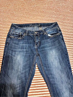 JD Weekend Boot Cut Embroidered Jeans in Blue Waist 10